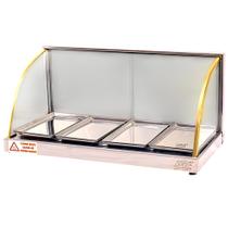 Estufa 4 Bandejas Vidro Curvo W Filete Dourado Basica 127V - Tita Estufa 4 Bandejas Vidro Curvo W Filete Dourado Basica 127V - Tita