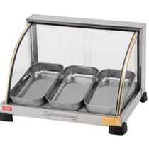 Estufa aquecedora de salgados 3 bandejas 220v Estufa aquecedora de salgados 3 bandejas 220v