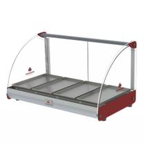 Estufa Curva Elétrica Progás Vermelha 4 bandejas 127V PRV-04E