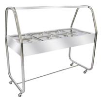 Estufa de Aquecimento 8 Cubas 1 1/1 Venâncio Termo Cromada EA8TC