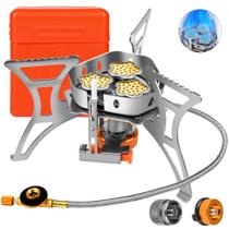 Estufa de Camping para Mochilero Facitsolvit 6800W con Adaptador y Estuche Estufa de Camping para Mochilero Facitsolvit 6800W con Adaptador y Estuche