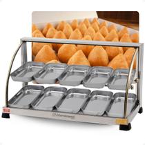 Estufa De Salgados Dupla Curva 10 Bandejas Quente Inox 220v