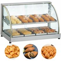 Estufa De Salgados Dupla Expositor 8 Bandejas Vitrine Quente Elétrica Edanca