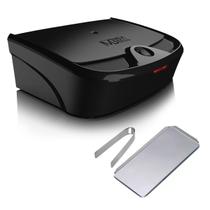 Estufa Esterelix Color Preta + Kit Pinça / Bandeja De Aço Inox - Mega Bell