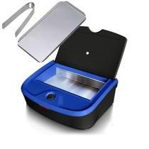 Estufa Esterelix Color Preto e Azul + Bandeja e Pinça Manicure Pedicure