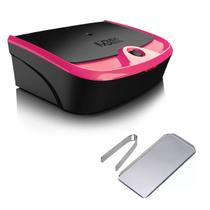 Estufa Esterelix Color Preto e Pink + Kit Pinça / Bandeja De Aço Inox - Mega Bell