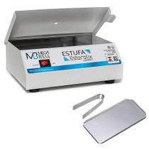 Estufa Esterelix Compact Bivolt Branca + Kit Pinça / Bandeja de Aço Inox - Mega Bell