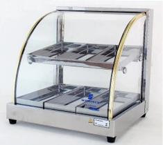 Estufa expositor para salgados elétrica Dupla com 6 Bandejas Supritecs