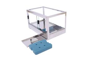 Estufa Fria Vitrine Expositor Inox Com Gelox 52 Cm Para Doces, Bolos e Sobremesas