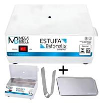 Estufa Manicure Esterilizadora Alicates Unha + Kit Mega Bell