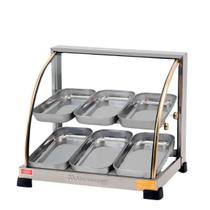 Estufa marchesoni ouro curva dupla 6 bandejas 127v inox