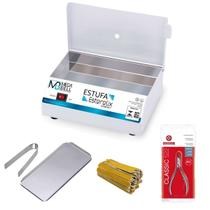 Estufa Mega Bell Branca Bandeja Pinça Alicate 522 Brinde Manicure Pedicure Profissional Salão de Beleza Estética Estufa Mega Bell Branca Bandeja Pinça Alicate 522 Brinde Manicure Pedicure Profissional Salão de Beleza Estética