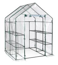 Estufa Miracle-Gro 142x142x196cm Walk-In 8 prateleiras Estufa Miracle-Gro 142x142x196cm Walk-In 8 prateleiras