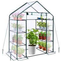 Estufa Ohuhu 146x76x195 cm 4 Níveis 6 Prateleiras Capa de PVC