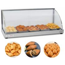 Estufa Para Salgados 5 Bandejas Vitrine Expositor Em Inox Titã Elétrica Estufa Para Salgados 5 Bandejas Vitrine Expositor Em Inox Titã Elétrica