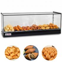 Estufa Para Salgados 6 Bandejas Em Linha LED Perfil Preto EVR6BLP Titã