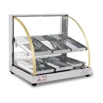 Estufa Para Salgados Coxinha Dupla Vitrine 6 Bandejas 220 V