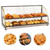 Estufa Para Salgados Dupla 12 Bandejas Titã Vitrine Expositor Inox Linha W
