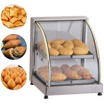 Estufa Para Salgados Dupla 4 Bandejas Expositor Eletrico Vitrine Edanca