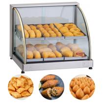 Estufa Para Salgados Dupla 6 Bandejas Vitrine Expositor Elétrica Edanca