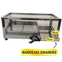 Estufa para Salgados Elétrica 3 Bandejas Inclinada Vitrine Aquecedora Inox Estufa para Salgados Elétrica 3 Bandejas Inclinada Vitrine Aquecedora Inox