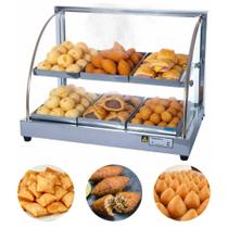 Estufa Para Salgados Expositor Dupla De 6 Bandejas Vidro Curvo - Supritecs