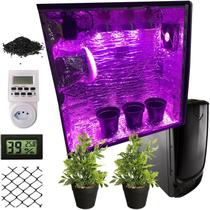 Estufa Pc Grow Cultivo Indoor Led Full Spectrum Com Filtro Carvão Ativado Timmer Estufa Pc Grow Cultivo Indoor Led Full Spectrum Com Filtro Carvão Ativado Timmer