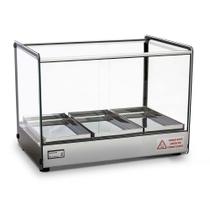 Estufa Quadrada EVR 3 Bandejas Titã EVR RETA COM LED 3B CINZA 220V