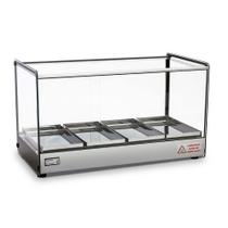 Estufa Quadrada EVR 4 Bandejas Titã EVR RETA COM LED 4B CINZA 127V