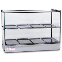 Estufa Salgados Quente Dupla 8 Bandejas Com Termostato Aço Inox EVR Tita