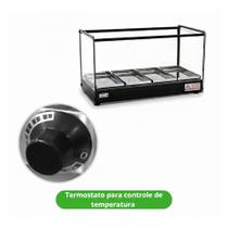 Estufa tita evr lp 4b 127v led c/ perfil preto