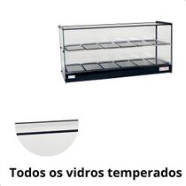 Estufa vitrine aquecedor salgados dupla 12 bandejas led 127v - TITA