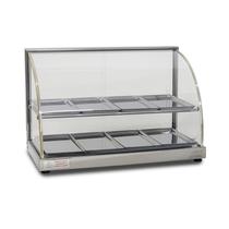 Estufa Vitrine Curva Dupla para Salgado 8 Bandejas W8BD Titã