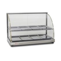 Estufa Vitrine Curva Dupla para Salgado 8 Bandejas W8BD Titã