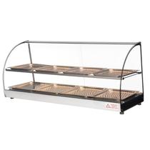 Estufa Vitrine Dupla Para Salgado 8 Bandejas Preto Led com Termostato Tita