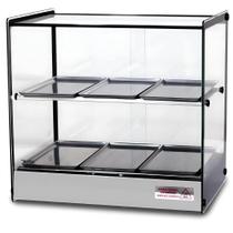 Estufa Vitrine Elétrica Reta Dupla Quente 6 Bandejas Aço Inox EVR Tita Estufa Vitrine Elétrica Reta Dupla Quente 6 Bandejas Aço Inox EVR Tita