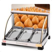 Estufa Vitrine Expositor Curva Salgados Quente Simples 127v Estufa Vitrine Expositor Curva Salgados Quente Simples 127v