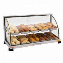 Estufa Vitrine Ouro Para Salgados Dupla Expositor 10 Bandejas Marchesoni Estufa Vitrine Ouro Para Salgados Dupla Expositor 10 Bandejas Marchesoni