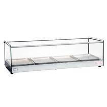Estufa Vitrine Salgados Quadrada Com LED 4 Bandejas Inox Erato Tita Estufa Vitrine Salgados Quadrada Com LED 4 Bandejas Inox Erato Tita