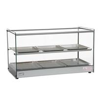 Estufa Vitrine Salgados Quadrada Dupla Com LED 6 Bandejas Inox Erato Tita