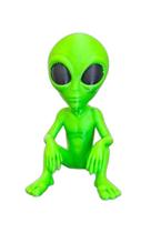 ET Extraterrestre Boneco Sentado Alienígena Decoração 3D 11,5cm ET Extraterrestre Boneco Sentado Alienígena Decoração 3D 11,5cm