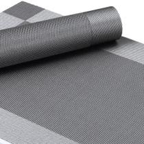 ETHMIX, Jogo Americano 4 Peças, PVC, Impermeável, 30x45cm, Cinza