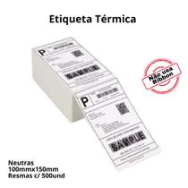 Etiqueta 100x150 - Térmica - Adesiva-Neutra -500 Etiquetas
