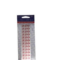 Etiqueta 220v Cartela Com 16 Unidades 1,5x3,5cm - Sinalize