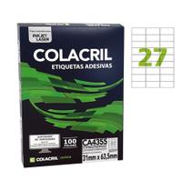 Etiqueta A4 31Mm X 63,5Mm 100 Folhas Ca4355 Colacril