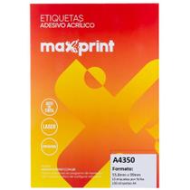 Etiqueta A4 A4350 100FLS 55,8X99,00 MM - Maxprint
