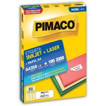 Etiqueta A4 A4356 100 Folhas 25,4 X 63,5 MM Caixa com 3300