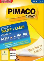 Etiqueta A4 A4367 100 Fls 288,5 X 200,0 Mm Cx.C/100 Pimaco Etiqueta A4 A4367 100 Fls 288,5 X 200,0 Mm Cx.C/100 Pimaco