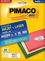 Etiqueta a4 pimaco a4256 mod.33 a4 25 folhas