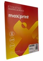 Etiqueta a4350 ink/las 55,8x99,0mm 100fls maxprint Etiqueta a4350 ink/las 55,8x99,0mm 100fls maxprint